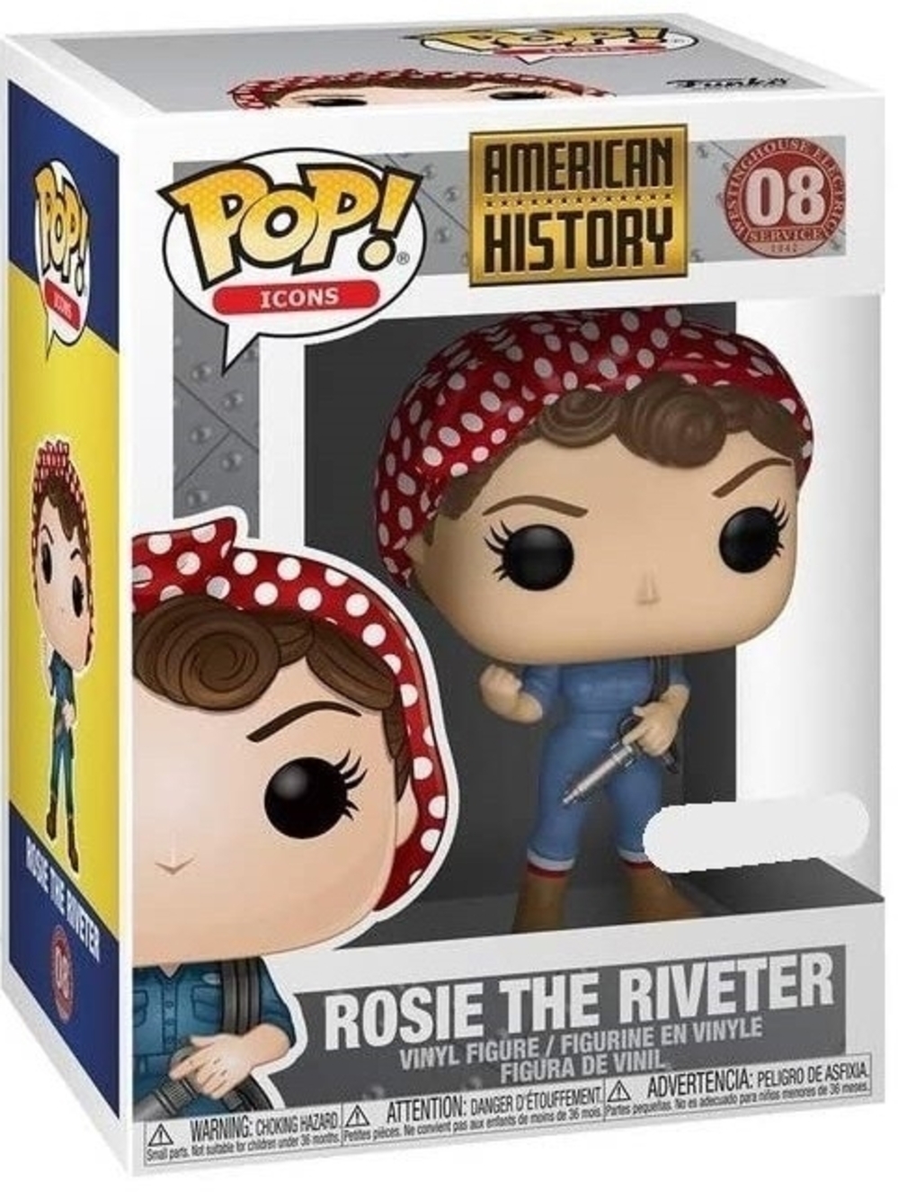 Funko Pop! Rosie the Riveter #08 American History – Target Exclusive w/ Protecto